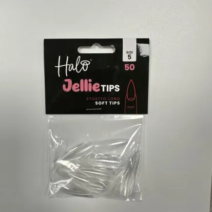 Halo Jellie Tips Stiletto Long Size 5 (50 Pack)