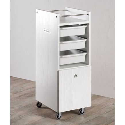 Salon Ambience Style Trolley White Ash