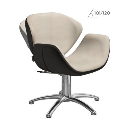 Salon Ambience Olimpia Reclinable Hydraulic Styling Chair Five Star Silver