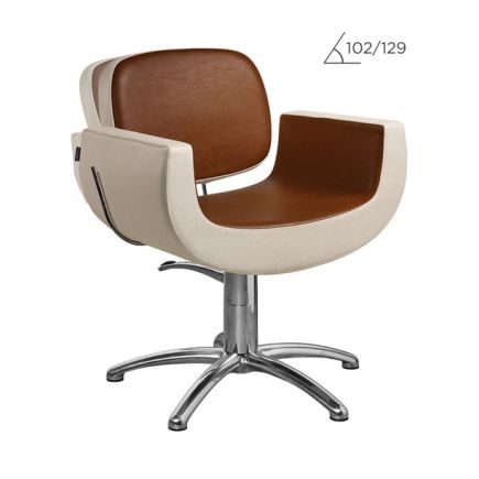 Salon Ambience Naomi Recl.+Headrest Styling Chair Five Star Silver