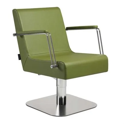 Salon Ambience Kira Hydraulic Styling Chair Square Silver