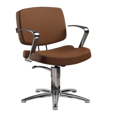 Salon Ambience Kleo Hydraulic Styling Chair Five Star Silver