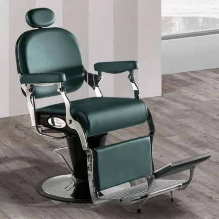 Salon Ambience Premier Barber Chair Black Plastic Disc Base