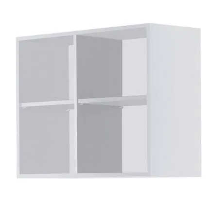 Salon Ambience Wall System White 80 Top Cabinet Without Doors