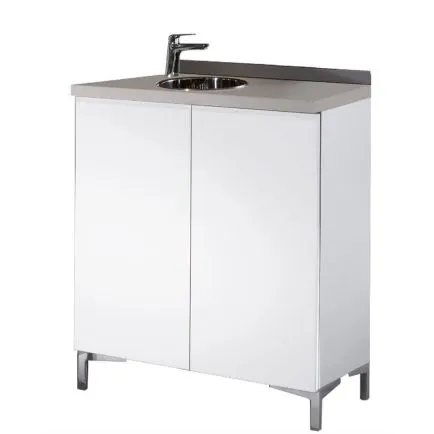 Salon Ambience Wall System 80 Base Steel Basin LH Basin