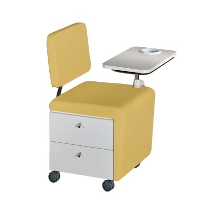 Medical & Beauty Wallie Manicure Trolley with Backrest & Tray