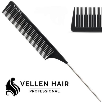 Vellen Weave Tail Comb Black