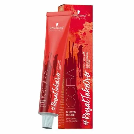 Schwarzkopf Professional Igora Royal Dusted Rouge Permanent Hair Colour 7-76 Medium Blonde Copper Chocolate Beige Red (60ml)