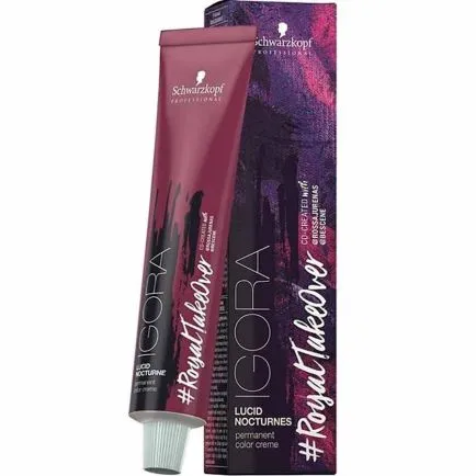 Schwarzkopf Professional Igora Royal Lucid Nocturnes Permanent Hair Colour 6-29 Dark Blonde Ash Violet Extra (60ml)