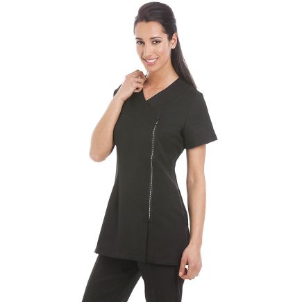 Gear Miami Tunic Black with Diamante Zip - Size 10