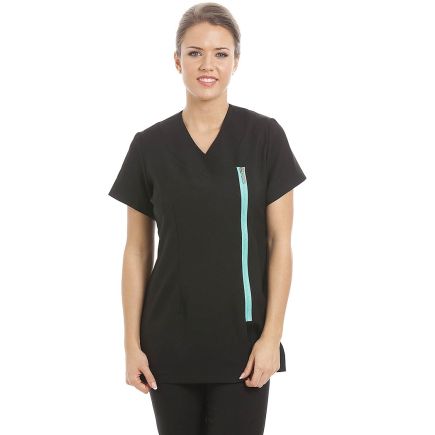 Gear Miami Tunic Black with Jade Zip - Size  10