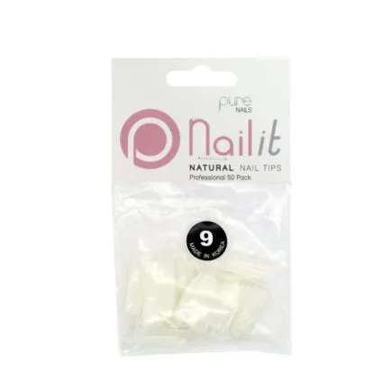 Pure Nails Natural Tips Size 1 (50pk)