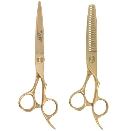 Matakki Ikon Rose Gold Professional Hair Cutting Scissor Set 6 inch