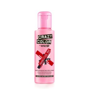 Crazy Color Semi-Permanent Hair Colour Cream Vermillion Red (100ml)