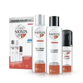 NIOXIN 3-Part System 4 Trial Kit for Coloured Hair with Progressed Thinning