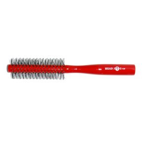 Head Jog 109 Red Lacquer Wooden Radial Brush - Large With Extra Long Bristles