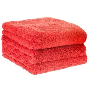 Hair Tools Microfibre Bleach Proof Towels Red (Pack of 12)