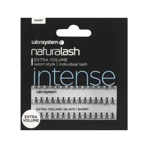 Salon System Individual Flare Lashes Black Extra Volume - Short