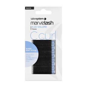 Salon System Marvelash C Curl 0.20 Lashes (Volume) - 11mm Black