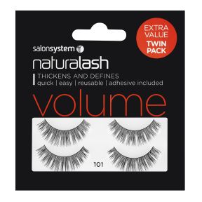 Salon System Naturalash Strip Lashes (Extra Value Twin Pack) - 101 Volume