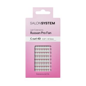 Salon System Russian Pro Fan Lash Extensions (C Curl 4D 8-13mm)