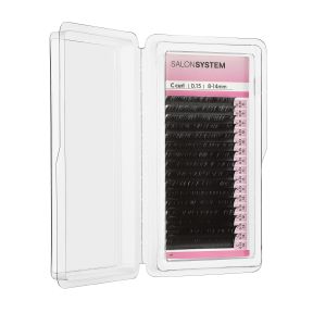 Salon System Russian Volume Lash Extensions (C Curl 0.15 8-14mm)