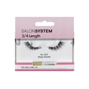 Salon System 3/4 Length Strip Lash (No. 022 Wispy Volume)