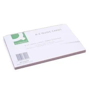 Agenda Index Cards A-Z