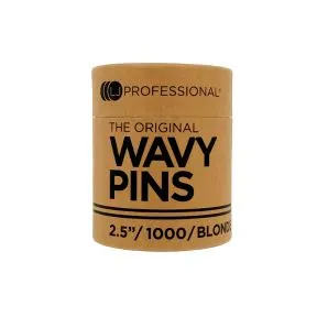 LJ Professional Original Wavy Pins Blonde 2.5 inch (1000pk)