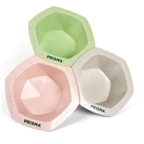 Prisma Colour Master Bamboo Tint Bowl Set (3pk) Pink/Green/Grey