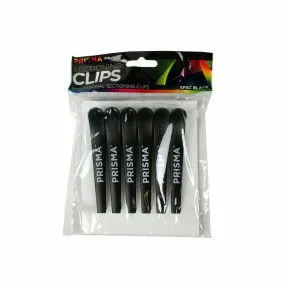 Prisma Black Section Clips 6pk