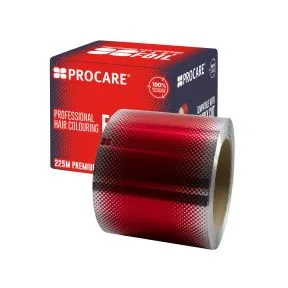 Procare Premium Red Coloured Hair Foil 100mm x 225m