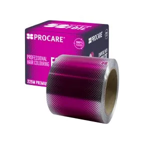 Procare Premium Pink Coloured Hair Foil 100mm x 225m