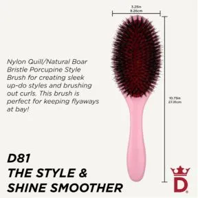 Denman D81M Style & Shine Brush Pink Crush