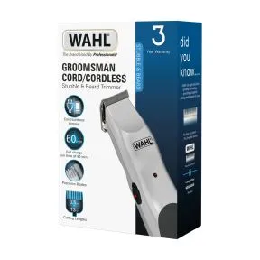 Wahl Groomsman Mains Rechargeable Trimmer