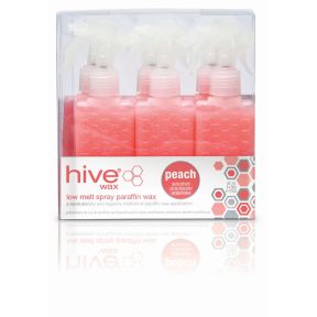 Hive Spray Peach Low Melt Paraffin Cartridges 80g (6)