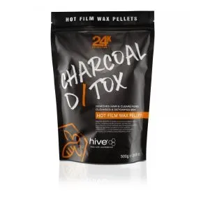 Hive Charcoal D/Tox Hot Film Wax Pellets 500g