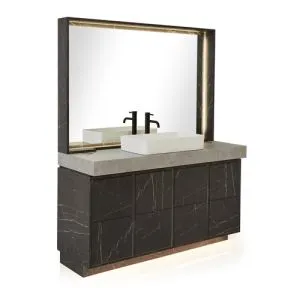 REM Oxford Unit with Frontwash Basin & Full Mirror