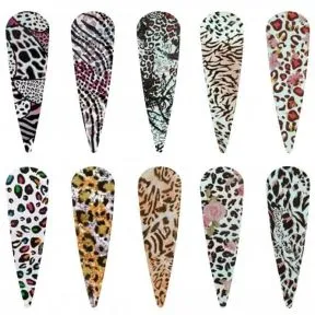 Halo Create Nail Foils Laser Leopard (10pk)