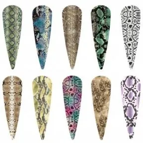 Halo Create Nail Foils Snakeskin (10pk)