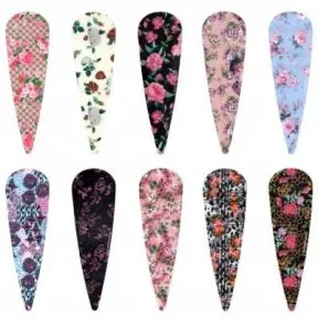 Halo Create Nail Foils Roses (10pk)