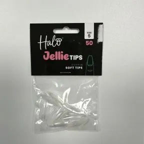 Halo Jellie Tips Soft Gel  Nail Tips Coffin (50 pk)