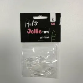 Halo Jellie Tips Soft Gel  Nail Tips Stiletto (50 pk)