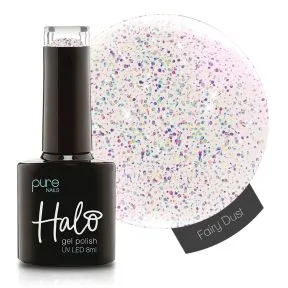 Halo Gel Polish Fairy Dust Glitter Top Coat 8ml