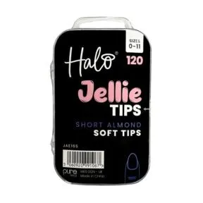 Halo Jellie Tips Short Almond (120 Pack)