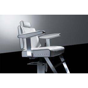 Takara Belmont Dainty Barber Chair - Chrome Base