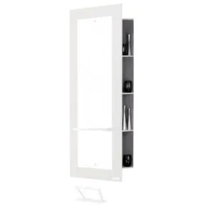 Salon Ambience Server Grey Painted Steel Cabinet