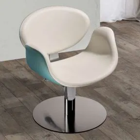 Salon Ambience Amber Hydraulic Styling Chair with 5 Star Silver Base
