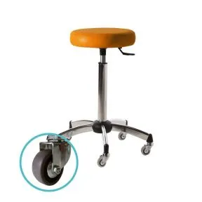 Salon Ambience Harley Stool - Chrome Base Pro Wheels