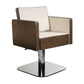 Salon Ambience Square Swivel Chair - Rounded Base